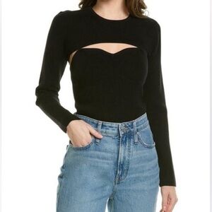 Derek Lam Nessa Bolero Cami Set - Black